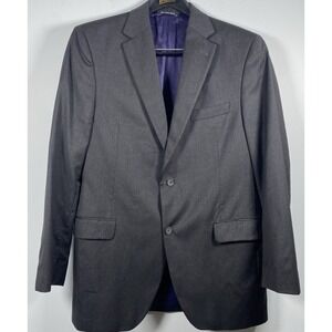 Victor International Gray Mens Blazer Jacket Loro Piana Super‎ 120s Wool 42L